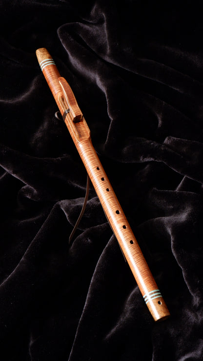 Fiddleback Blackwood Flute - E 440Hz
