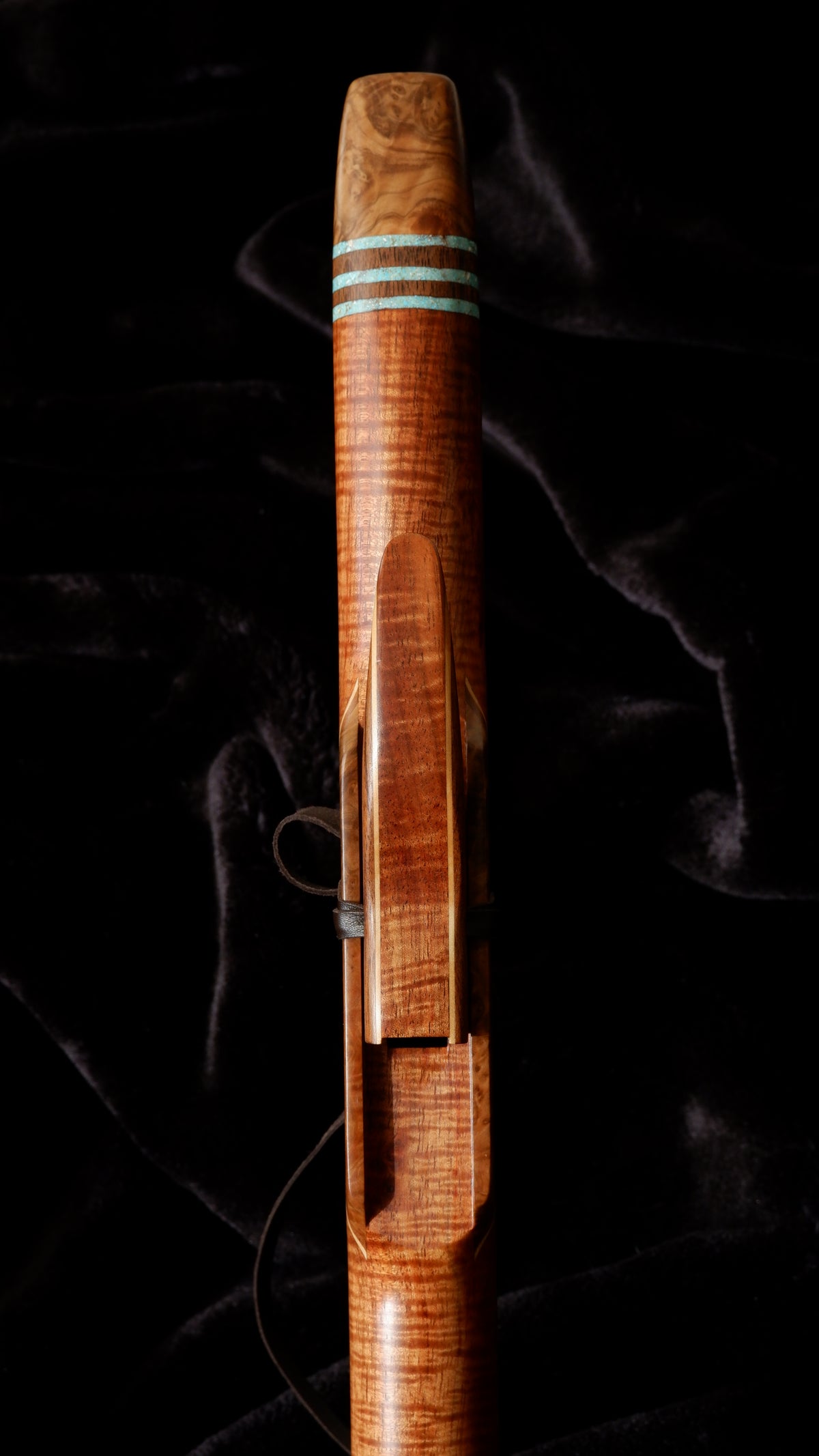 Fiddleback Blackwood Flute - E 440Hz