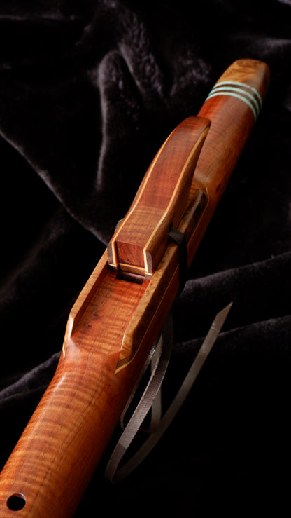 Fiddleback Blackwood Flute - E 440Hz