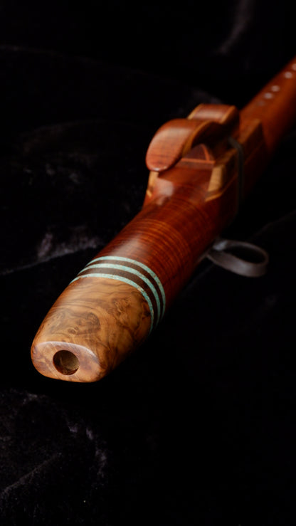 Fiddleback Blackwood Flute - E 440Hz